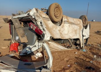 حادث مروري على الإسماعيلية الصحراوي - أرشيفية