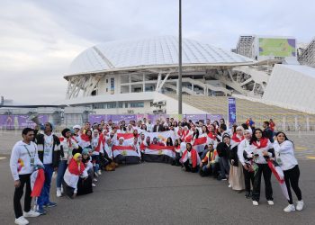 الوفد المصري فى مهرجان الشباب العالمي - روسيا