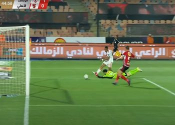 هدف الجزيري في مباراة الأهلي والزمالك