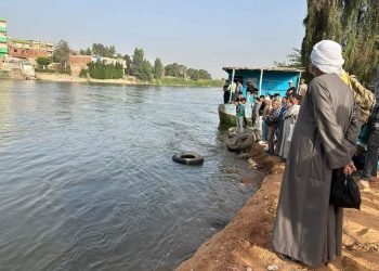 حادث سقوط ميكروباص معدية أبو غالب